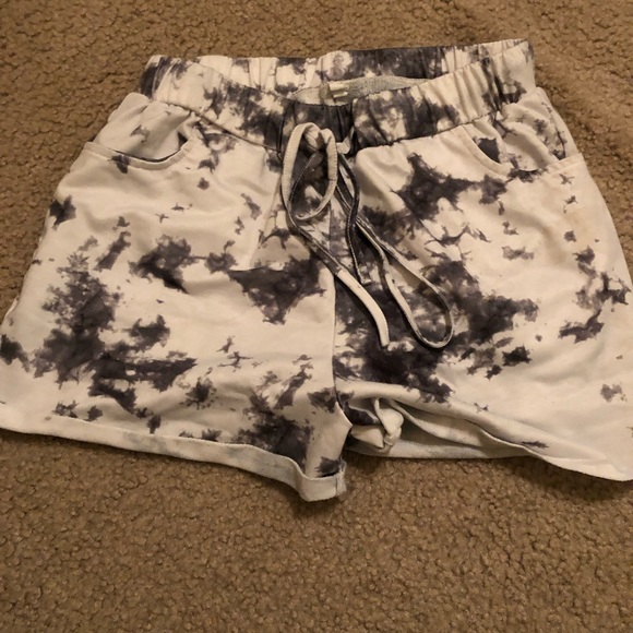 Selling Grey and White girls shorts for $10.00 - Picture 1 of 2